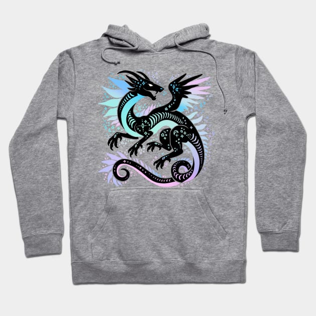 Pastel Rainbow Dragon Hoodie by Things By Diana